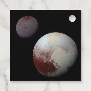 Etiquetas Para Recuerdos Pluto y Barón 9 o Sistema Solar de Planeta Enano