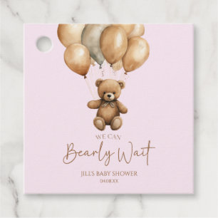 Etiquetas Para Recuerdos Podemos Esperar A Boho Teddy Bear Baby Shower