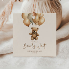 Etiquetas Para Recuerdos Podemos Esperar A Boho Teddy Bear Baby Shower