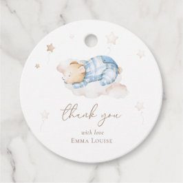 Etiquetas Para Recuerdos Podemos esperar a Teddy Bear en la nube Baby Showe