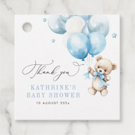 Etiquetas Para Recuerdos Podemos Esperar El Baby Shower Azul