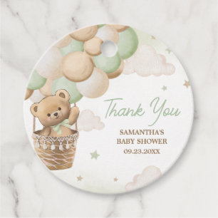 Etiquetas Para Recuerdos Podemos Esperar El Baby Shower Del Oso Verde