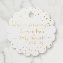 Pola-Dots & Script Gracias Baby Shower