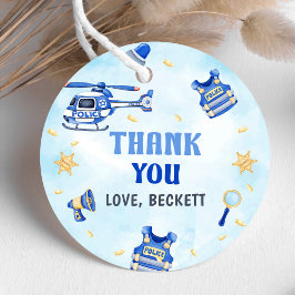 Etiquetas Para Recuerdos Policía Fiesta de cumpleaños 1