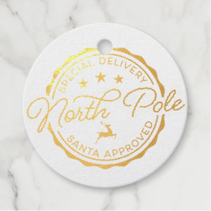 Etiquetas Para Recuerdos Polo Norte Cute Santa Seal