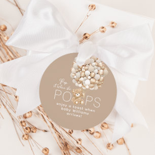 Etiquetas Para Recuerdos Póngalo al descubierto en Baby Shower neutral de g