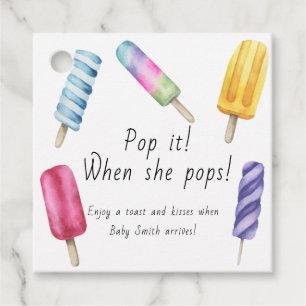Etiquetas Para Recuerdos Popsicle Baby Ducha
