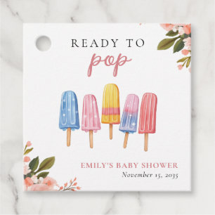 Etiquetas Para Recuerdos Popsicle Ready to Pop Baby Shower