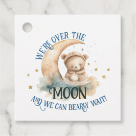 Etiquetas Para Recuerdos Por La Luna Teddy Bear Bebé Beber Ducha