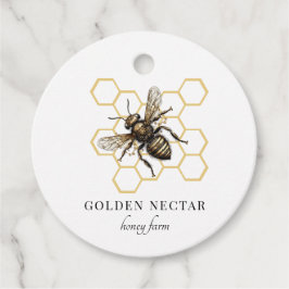 Etiquetas Para Recuerdos Precio anual de la abeja de abeja de oro Honeycomb