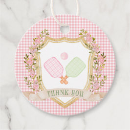 Etiquetas Para Recuerdos Preppy Pickleball Gracias