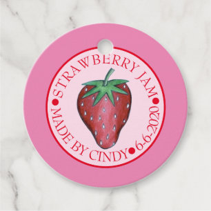 Etiquetas Para Recuerdos Preservaciones de fruta de fresa con mermelada de