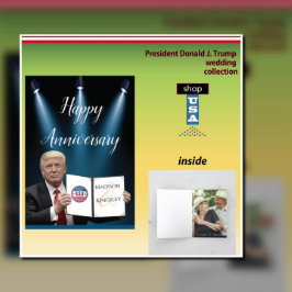 Etiquetas Para Recuerdos Presidente Trump 📜 Personalizado Boda patriótico