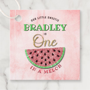 Etiquetas Para Recuerdos Primer Cumpleaños De One In A Melon