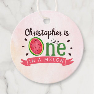Etiquetas Para Recuerdos Primer Cumpleaños De One In A Melon