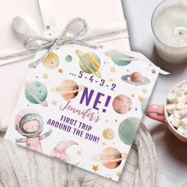Etiquetas Para Recuerdos Primer viaje alrededor del espacio Chica Sun Cumpl