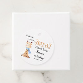 Etiquetas Para Recuerdos Primer Viaje Alrededor Del Sol Giraffe Primer Cump