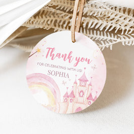 Etiquetas Para Recuerdos Princesa Rosa, cuarto Fiesta de cumpleaños