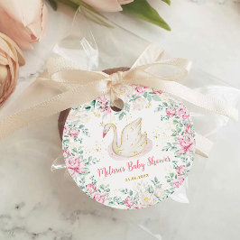 Etiquetas Para Recuerdos Princess Swan Baby Shower
