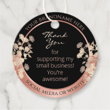 Productos florales negros Efecto oro Rosa