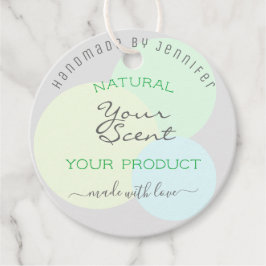 Etiquetas Para Recuerdos Productos modernos con círculos de colores pastele