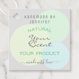 Etiquetas Para Recuerdos Productos modernos con círculos de colores pastele