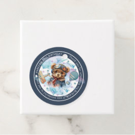 Etiquetas Para Recuerdos Programa piloto personalizado Teddy Bear Birthday-