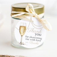 Prosecco Perlas elegante agradecimiento por Desped