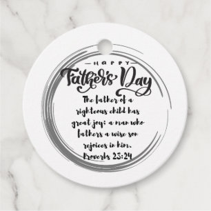 Etiquetas Para Recuerdos Proverbios del Día del Padre 23:24