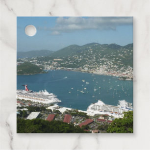 Etiquetas Para Recuerdos Puerto de St. Thomas Islas Vírgenes Estadounidense