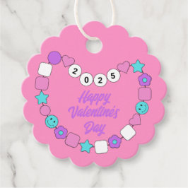 Etiquetas Para Recuerdos Pulsera de la Amistad Enjoyada Día de San Valentín