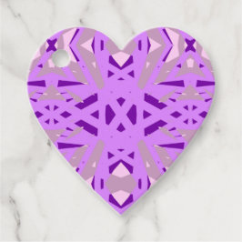 Etiquetas Para Recuerdos Purple Grey Art Deco Valentine Engagement Diversió