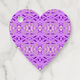 Etiquetas Para Recuerdos Purple Grey Art Deco Valentine Engagement Diversió