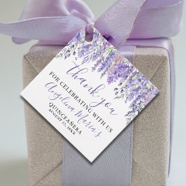 Etiquetas Para Recuerdos Purple Quinceanera Gracias