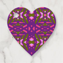 Púrpura Verde Rosa Art Deco San Valentín Regalo de