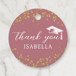 Etiquetas Para Recuerdos Purpurina Dust Confetti Graduación Gracias