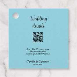 Etiquetas Para Recuerdos QR BODA WEBSITE añadir fecha de fotoname blanco ne