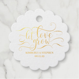 Etiquetas Para Recuerdos Que el amor crezca Boda