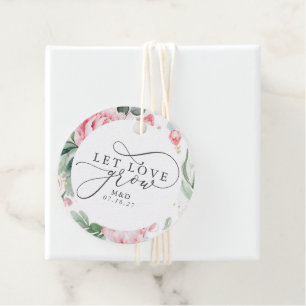 Etiquetas Para Recuerdos Que el amor crezca exitosos y las flores rosas gra