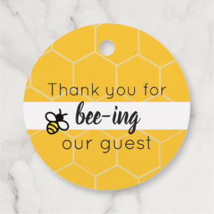 Etiquetas Para Recuerdos ¿Qué hará Bee? Gracias por Bee-ing a nuestro invit