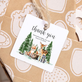 Etiquetas Para Recuerdos Que la aventura empiece Baby Shower Square