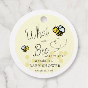 Etiquetas Para Recuerdos ¿Qué será si el género revela el Baby Shower amari