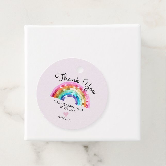 Etiquetas Para Recuerdos  Rainbow Birthday Party (In situ)