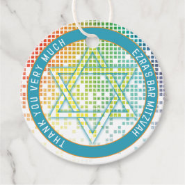 Etiquetas Para Recuerdos Rainbow Pixel Video Game Gamer Bar Mitzvah