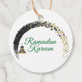 Etiquetas Para Recuerdos Ramadan Kareem theme gift Tag for celebration