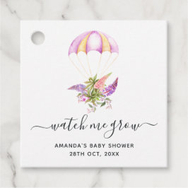 Etiquetas Para Recuerdos Ramo Floral Paracaídas Agradecimiento Baby Shower