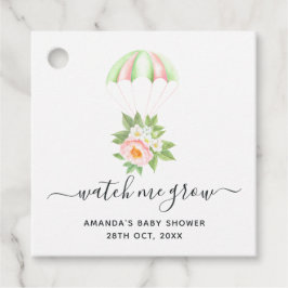 Etiquetas Para Recuerdos Ramo Floral Paracaídas Agradecimiento Baby Shower