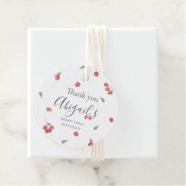 Etiquetas Para Recuerdos Raspberry Sweet Berry First Birday Party