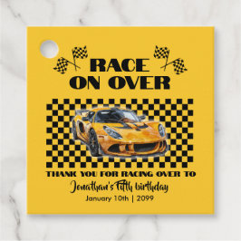 Etiquetas Para Recuerdos Raza Sobre Cualquier Edad Cumpleaños Coche Deporti