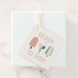 Etiquetas Para Recuerdos Ready to Pop Ice Cream Baby Shower Favor Tag